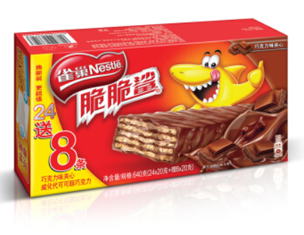 雀巢脆脆鯊威化餅干 一口酥脆，雙重巧克力的味蕾盛宴
